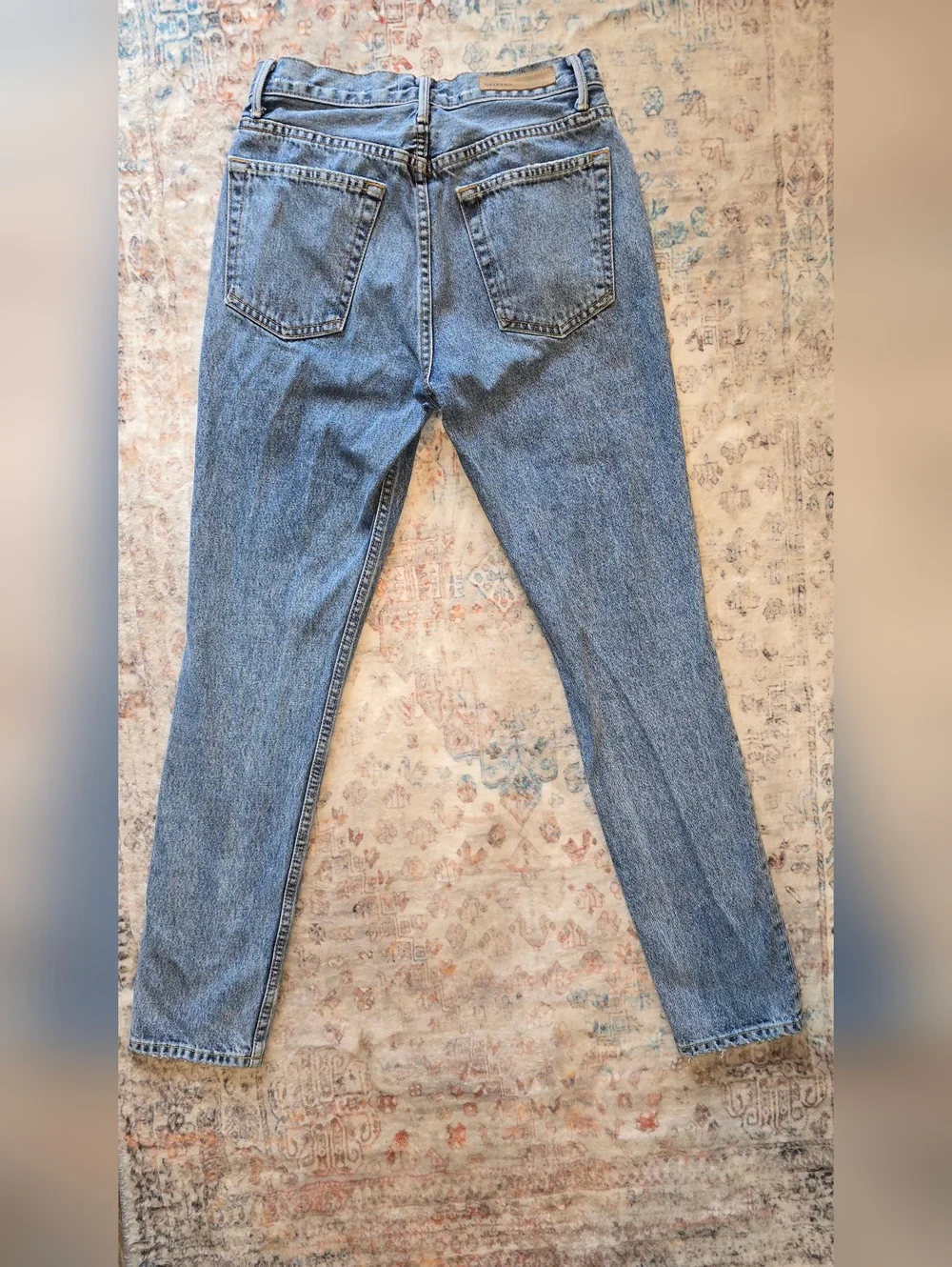 GRLFRND Karolina High Rise Straight Crop Button Fly Jeans Size 25 100% Cotton - Picture 8 of 13